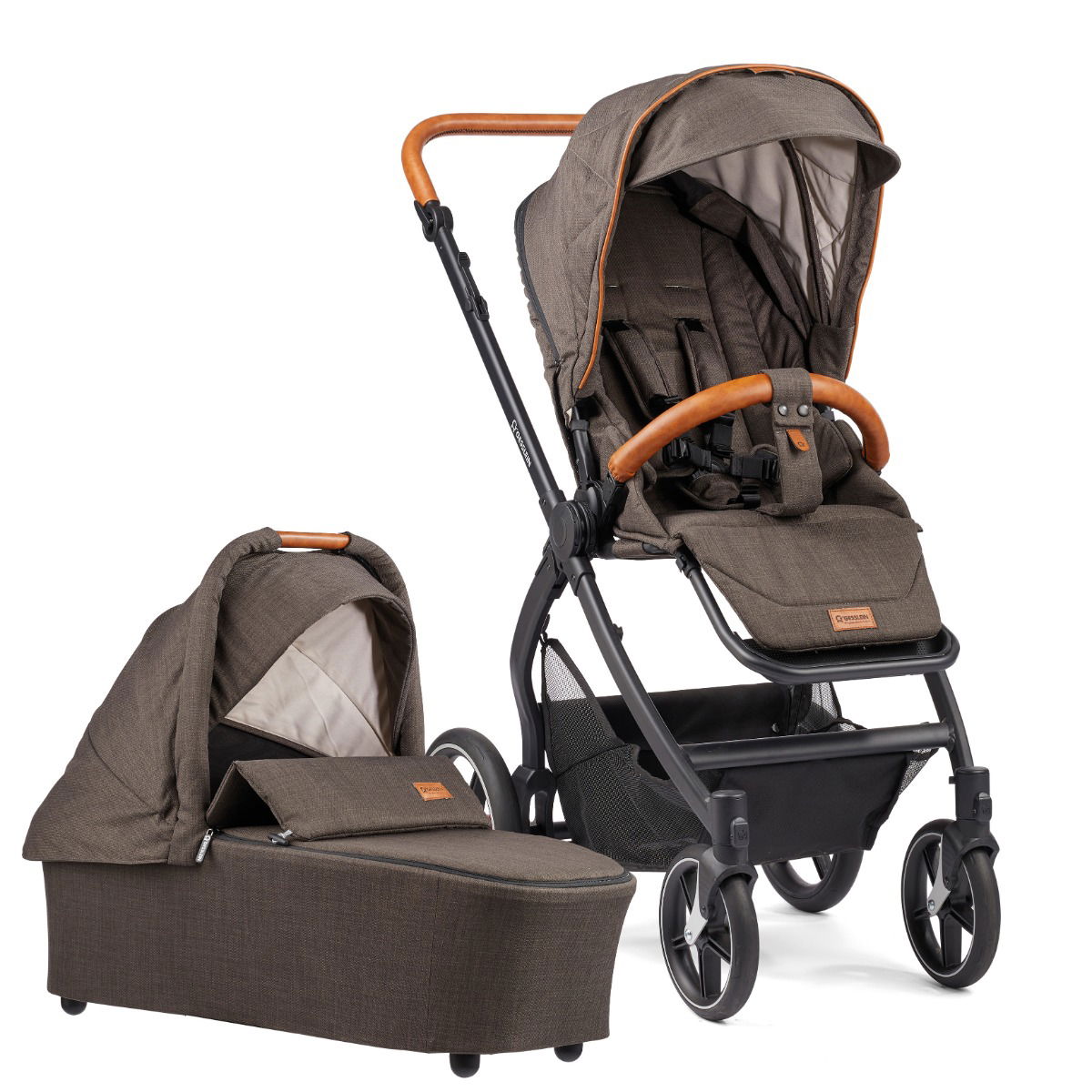 Gesslein FX4 Kinderwagen Style Set schwarz/mokka