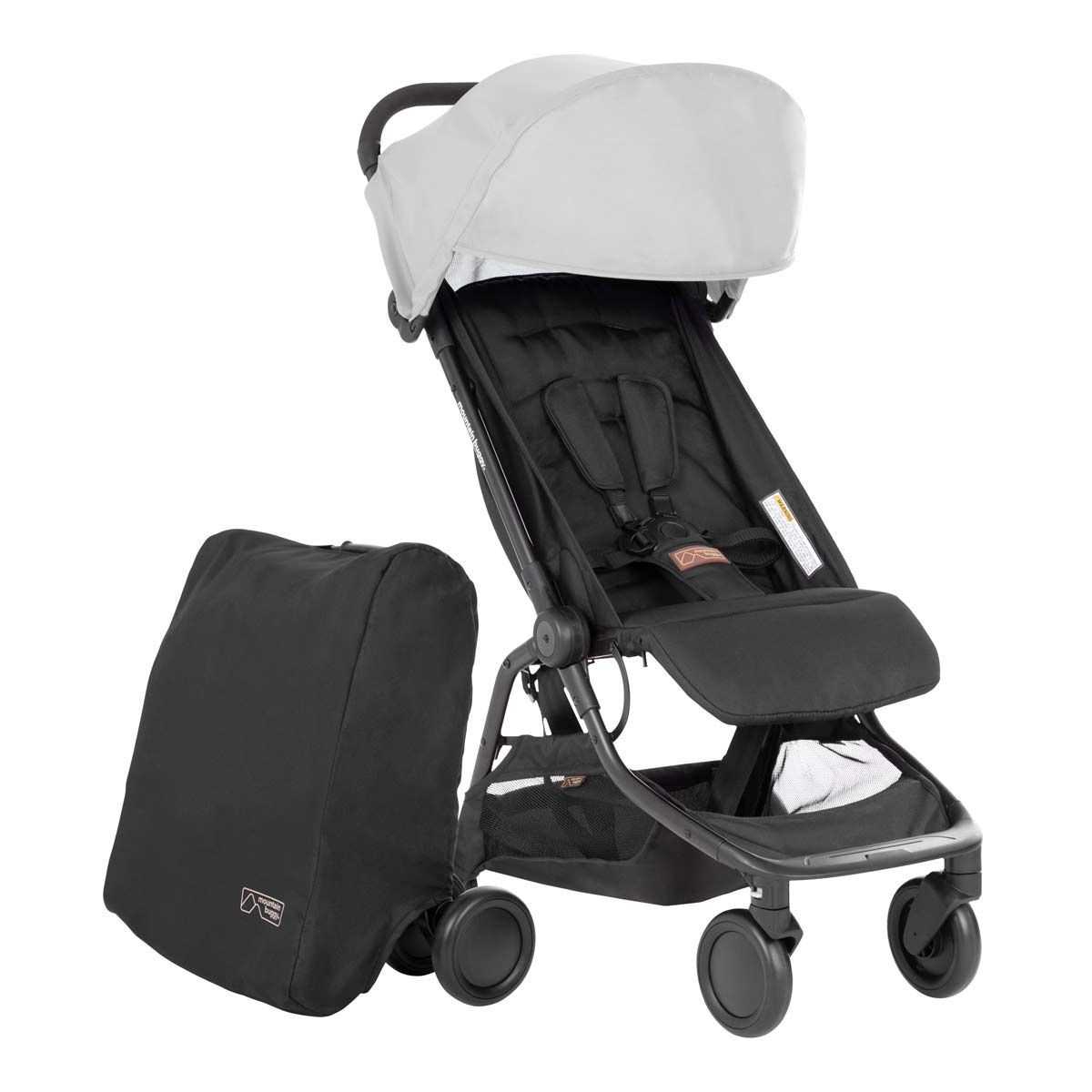 Mountain Buggy nano V3 in silver der ideale Buggy für die Reise