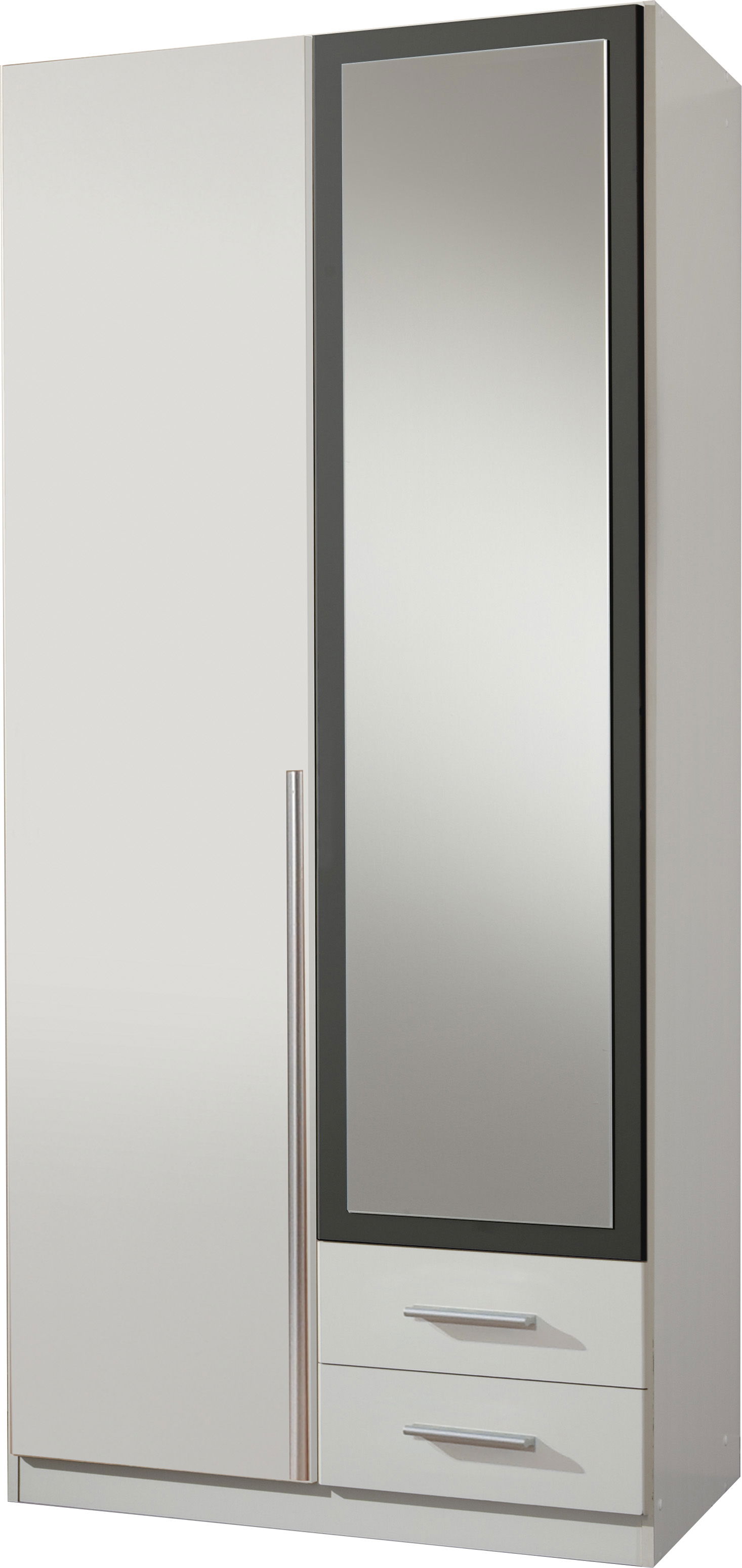 Wimex Skate Kleiderschrank 2T 2S Weiß/Grafit