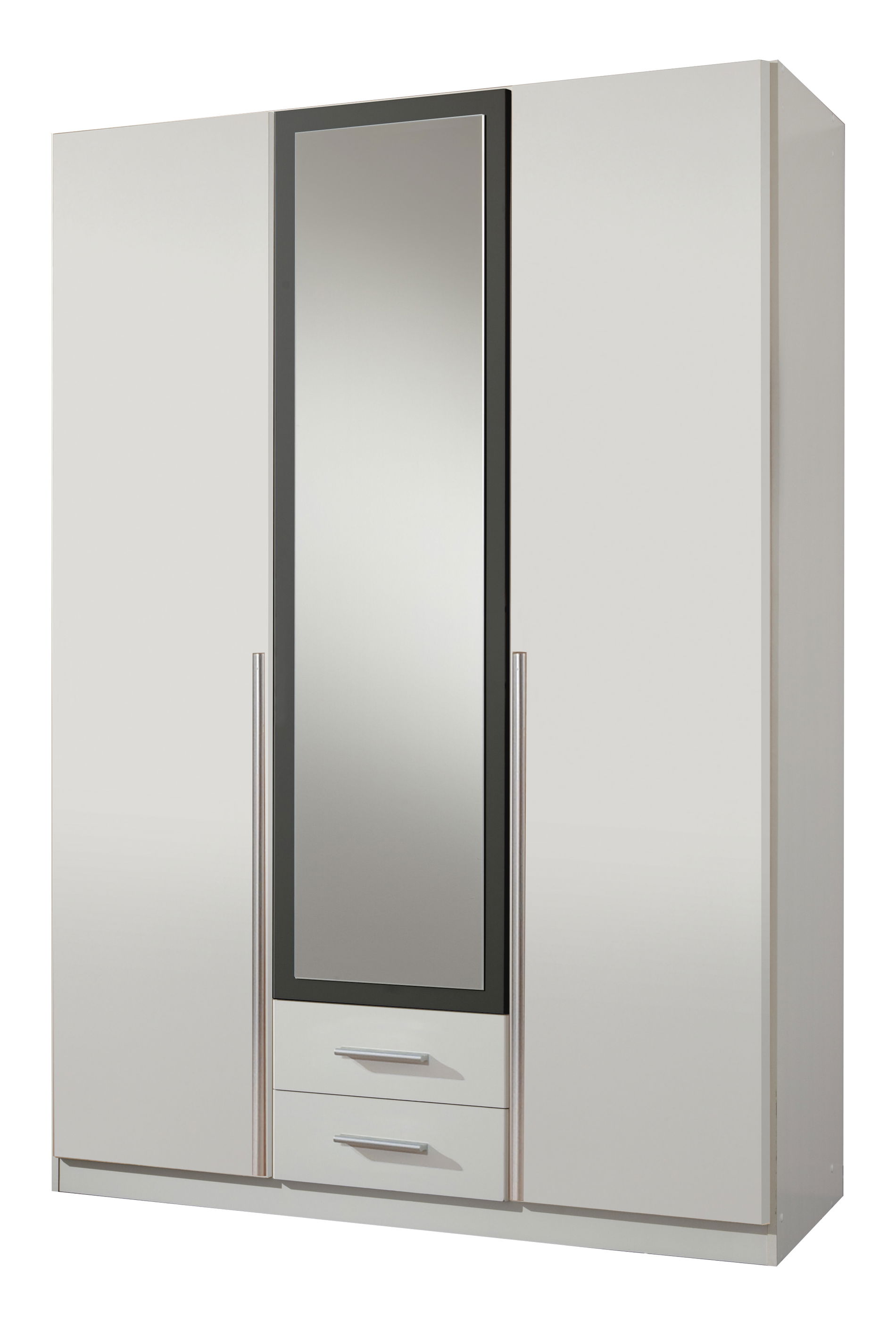 Wimex Skate Kleiderschrank 3T 2S Weiß/Grafit