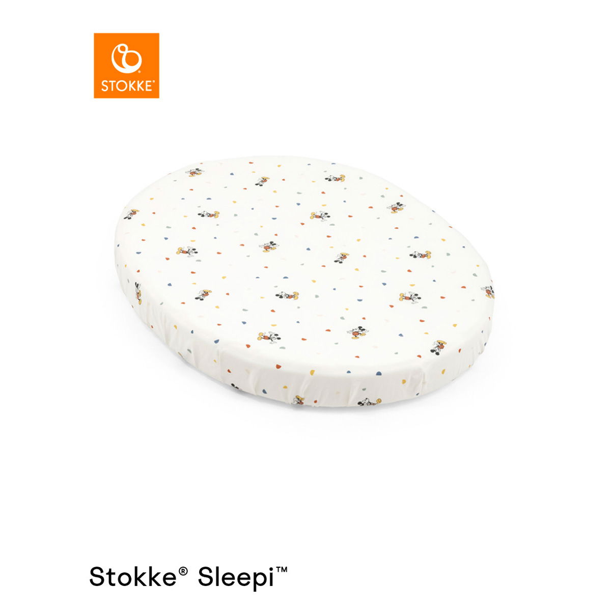 Stokke® Sleepi™ Mini Spannbettlaken V3 Mickey Celebration