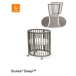 Stokke® Sleepi™ Mini V3 Hazy Grey inkl. Matratze und Sleepi™ Umbausatz