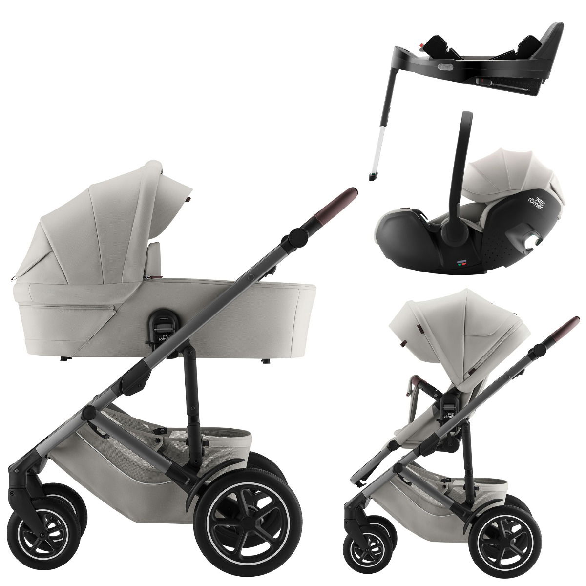 Britax Smile 5Z Kinderwagen Bundle - Linen Grey