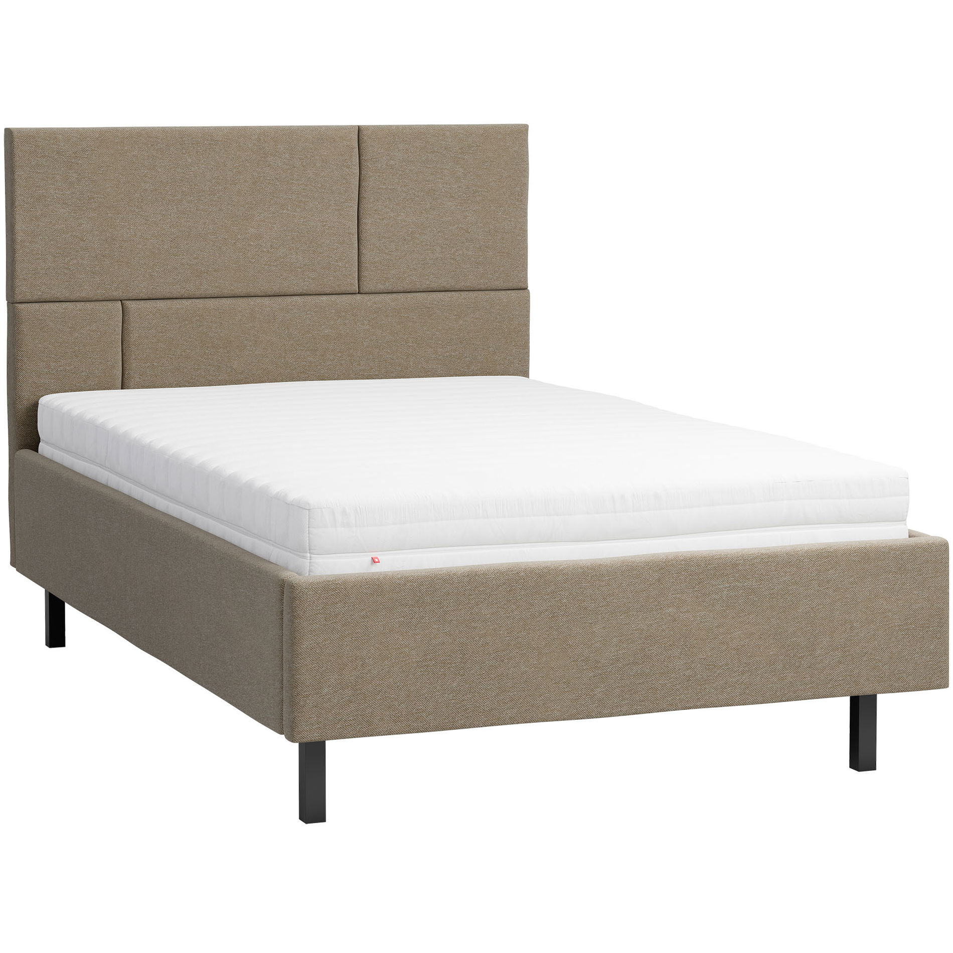 VOX Geometric Polsterbett 120x200cm Füße gerade schwarz