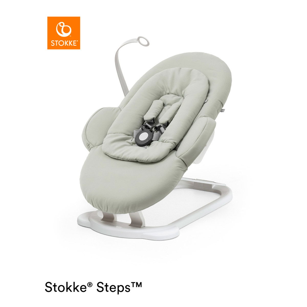 Stokke® Steps™ Bouncer Soft Sage Gestell weiß