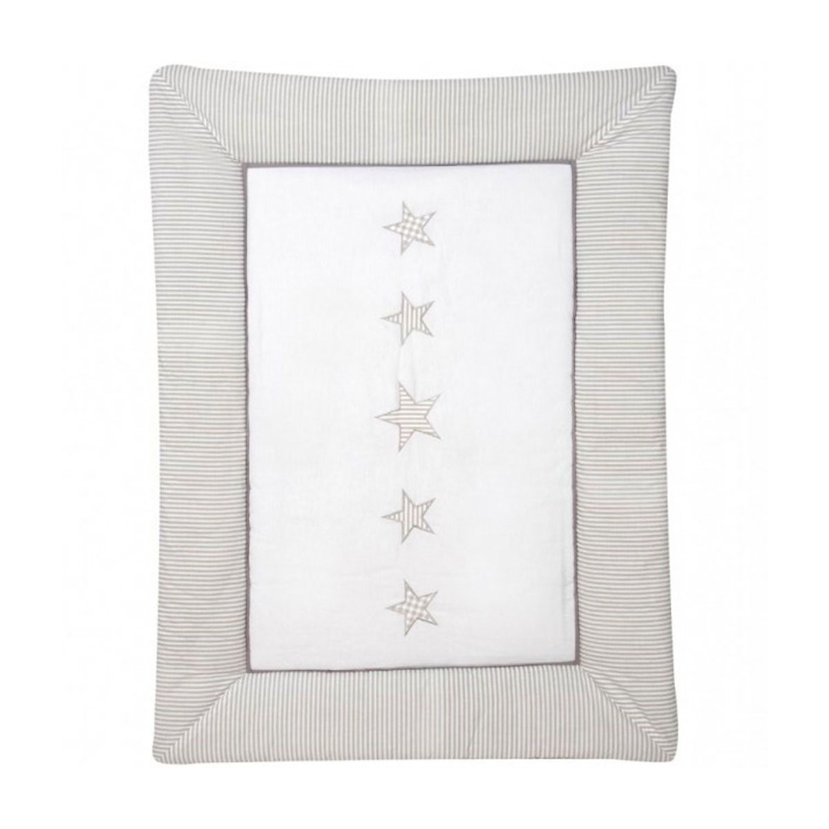 Schardt Krabbeldecke Stern beige 100x135 cm mit Stickerei