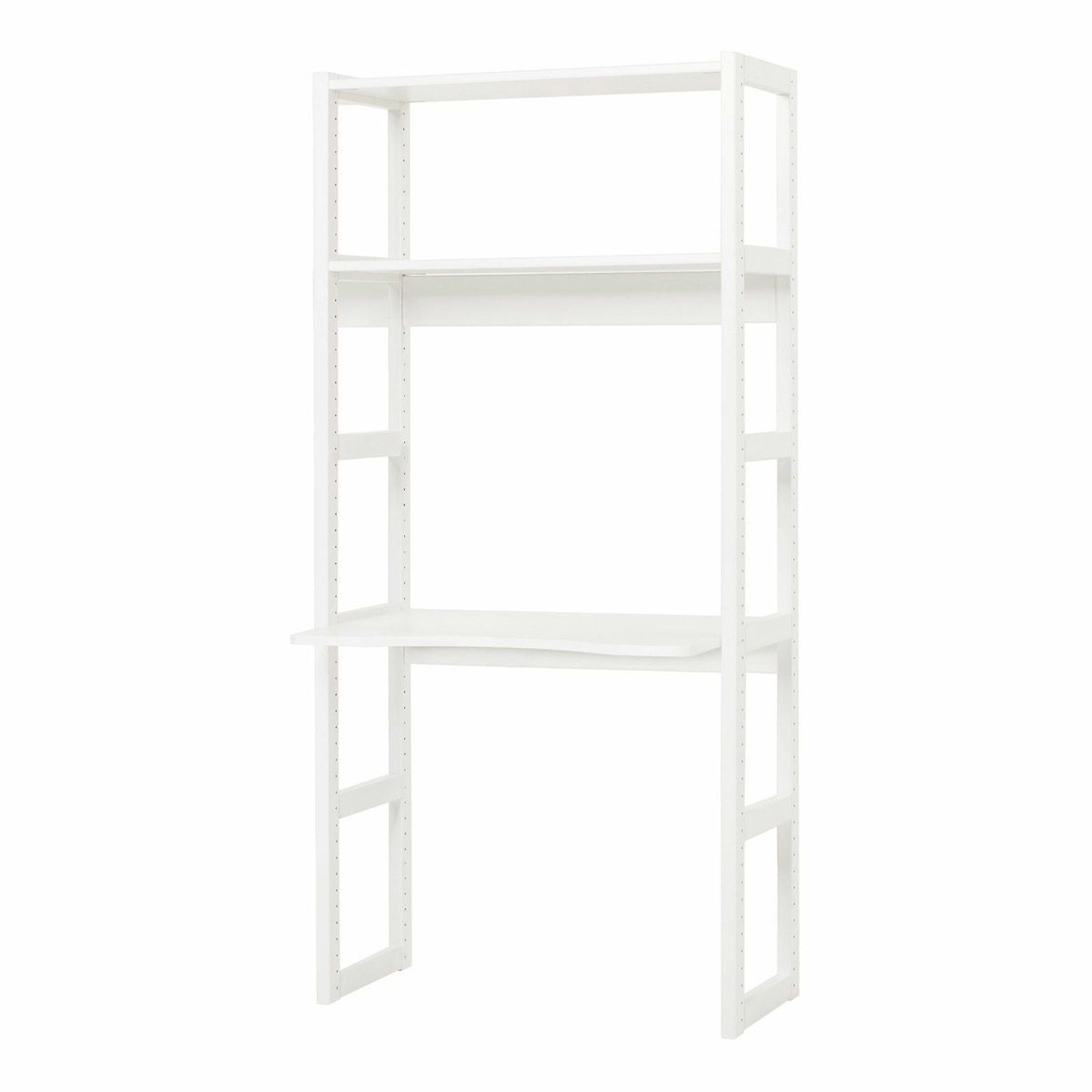 Hoppekids Storey Regal 1-teilig weiß 80 cm Breite, mit 2 Regalbrettern & Tischplatte