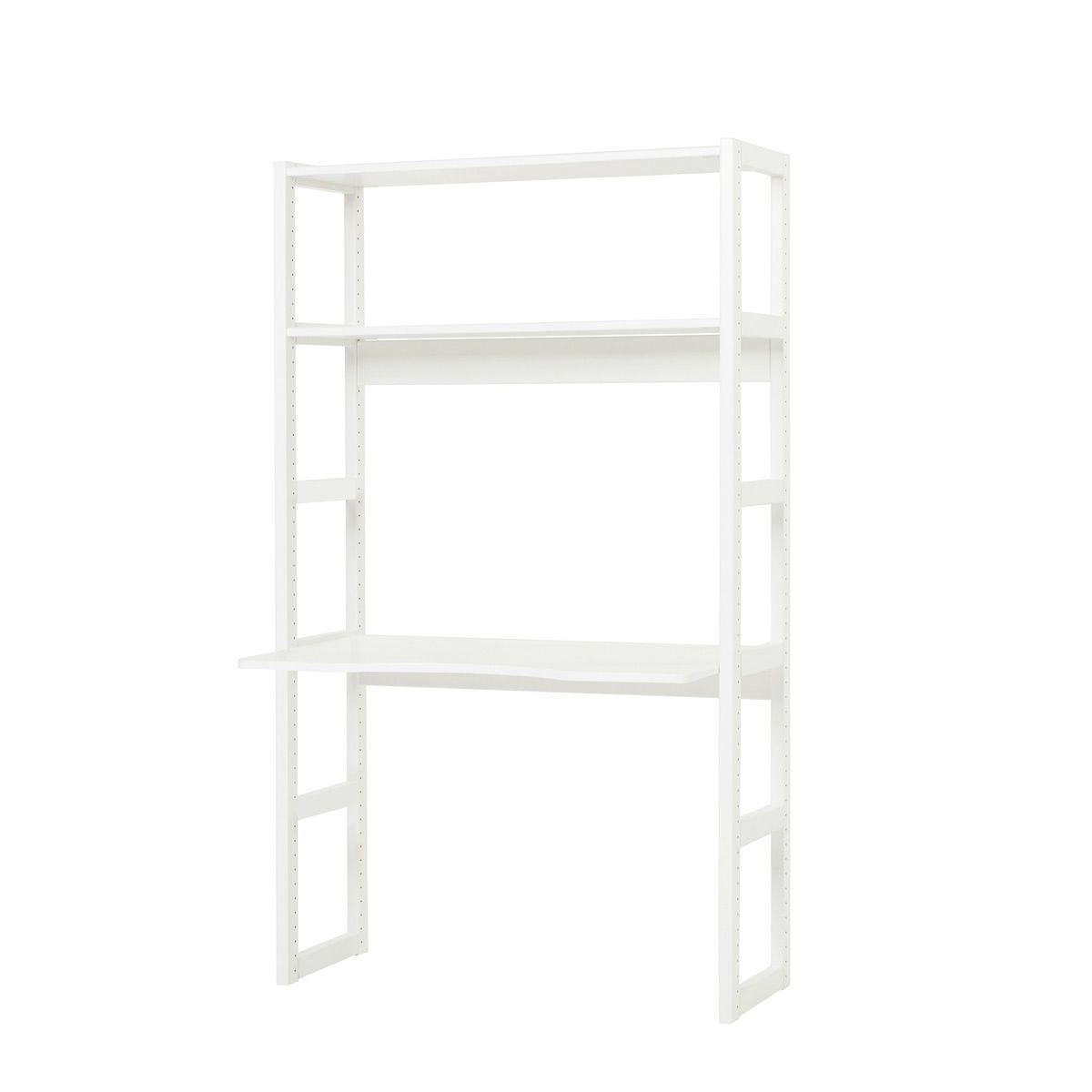 Hoppekids Storey Regal 1-teilig weiß 100 cm Breite, mit 2 Regalbrettern & Tischplatte