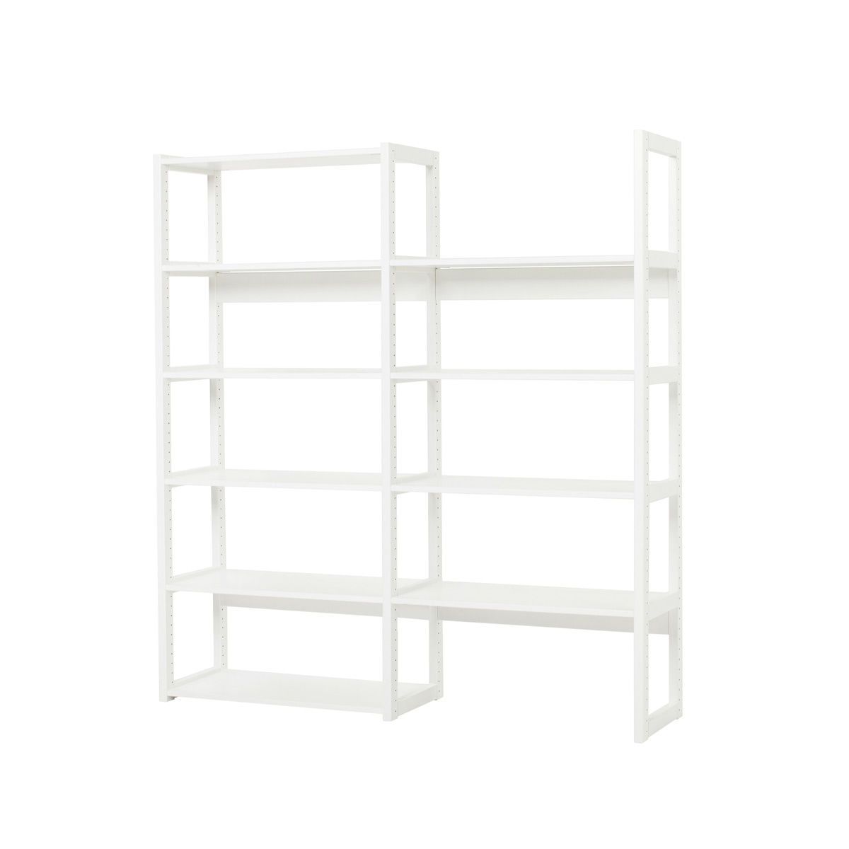 Hoppekids Storey Regalsystem 2-teilig weiß jeweils 80 cm Breite, mit 8 Regalbrettern