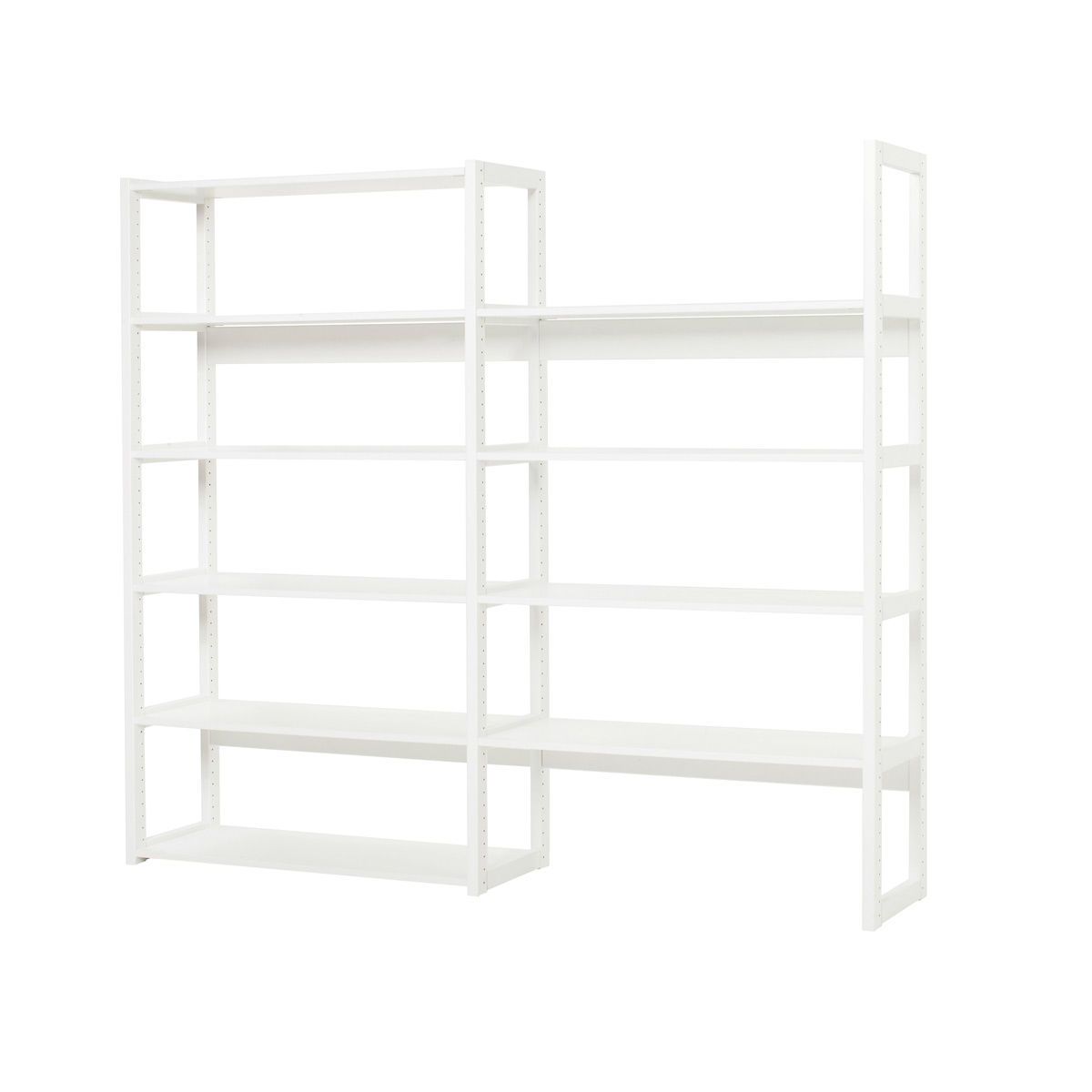 Hoppekids Storey Regalsystem 2-teilig weiß jeweils 100 cm Breite, mit 8 Regalbrettern