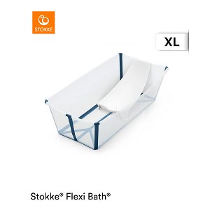 Stokke® Flexi Bath® X-Large Bundle Transparent Blue plus Newborn Support