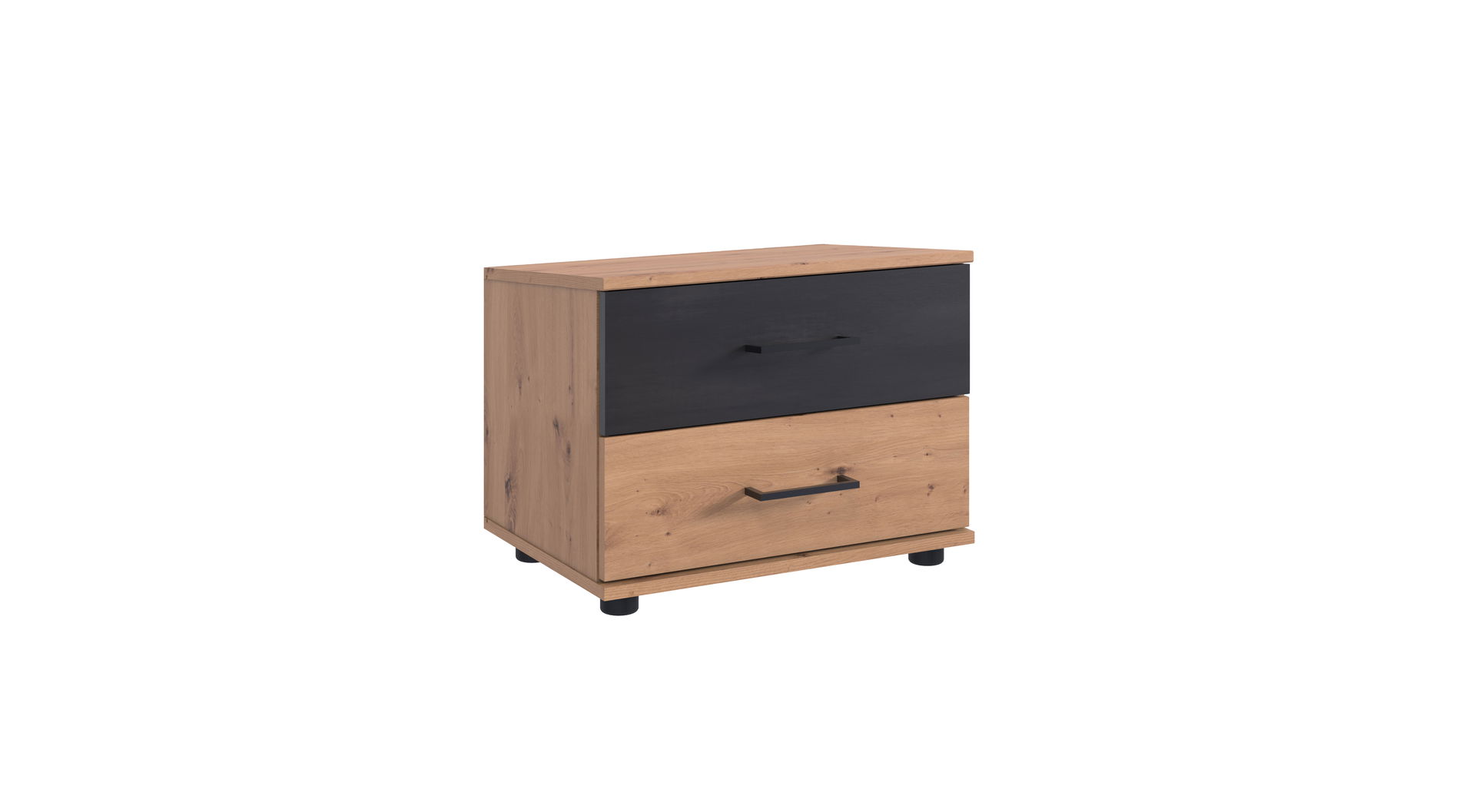 Wimex Sulzbach Nachtschrank 2S Artisan-Eiche-Nachbildung/Raw steel