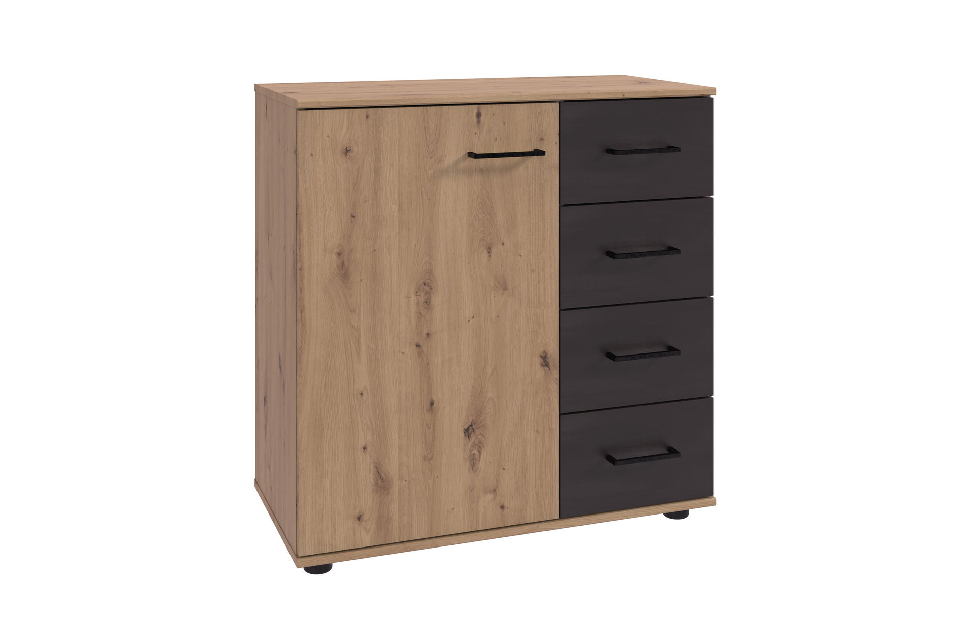 Wimex Sulzbach Kombikommode 1T 4S Artisan-Eiche-Nachbildung/Raw steel