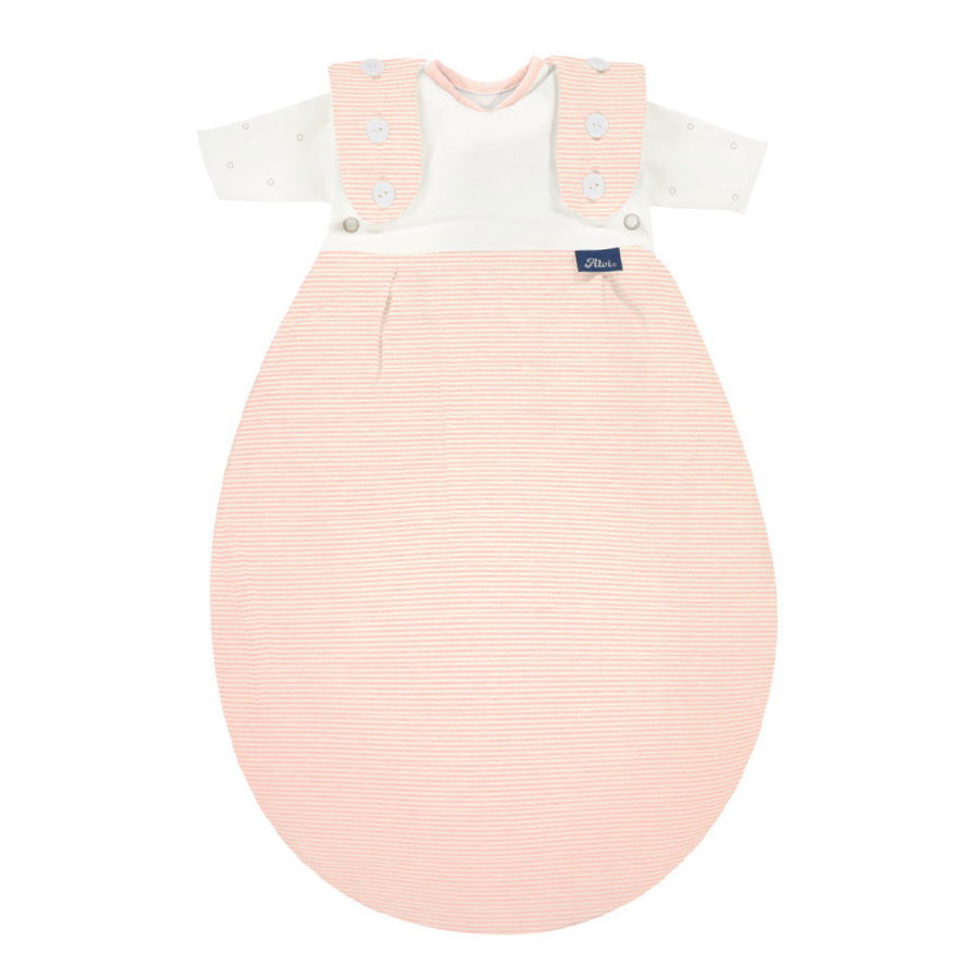 Alvi Frühchenschlafsack komplett Supersoft rose Stripe - Größe 44-56