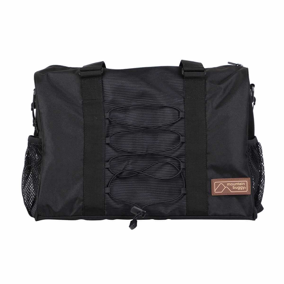 Mountain Buggy satchel Wickeltasche onyx mit Umhängegurt und Befestigungsclips