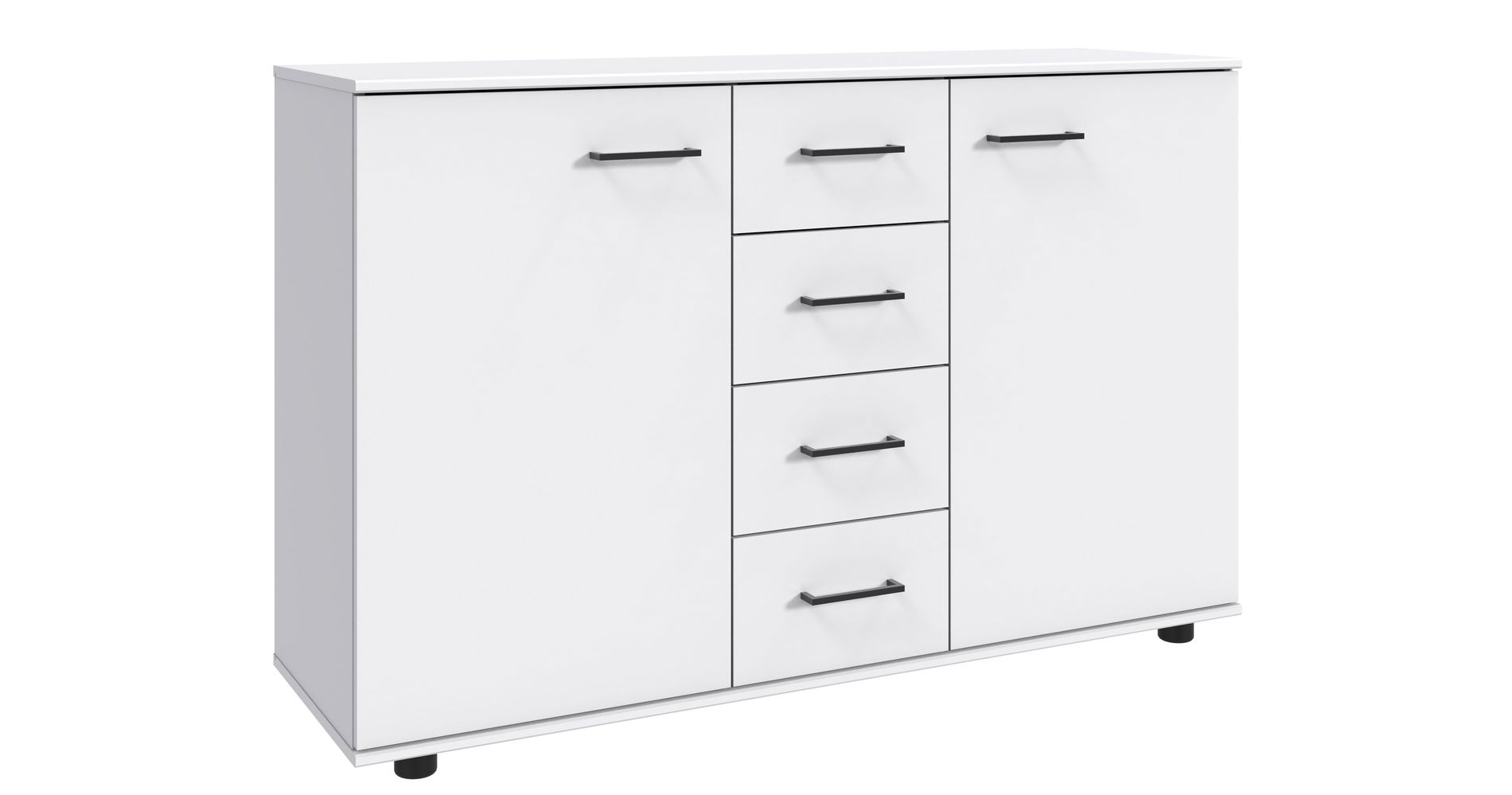 Wimex Tibet Kombikommode 2T 4S Weiß