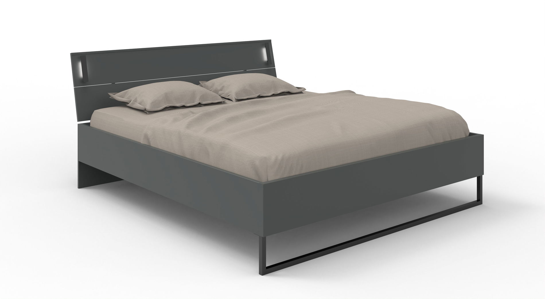 Wimex Tilburg Futonbett 90 x 200 cm Grafit