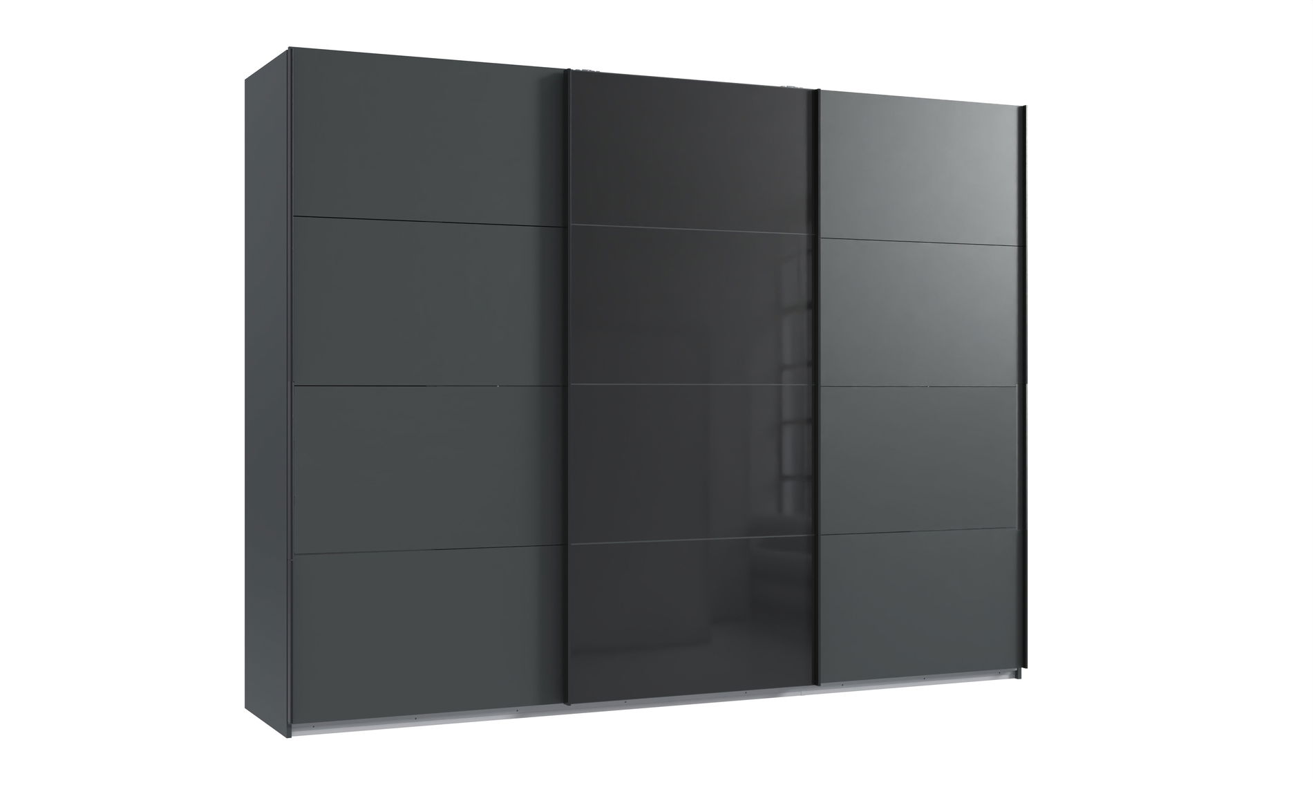 Wimex Tilburg Schwebetürenschrank 270 cm 3 Paneele Grafit