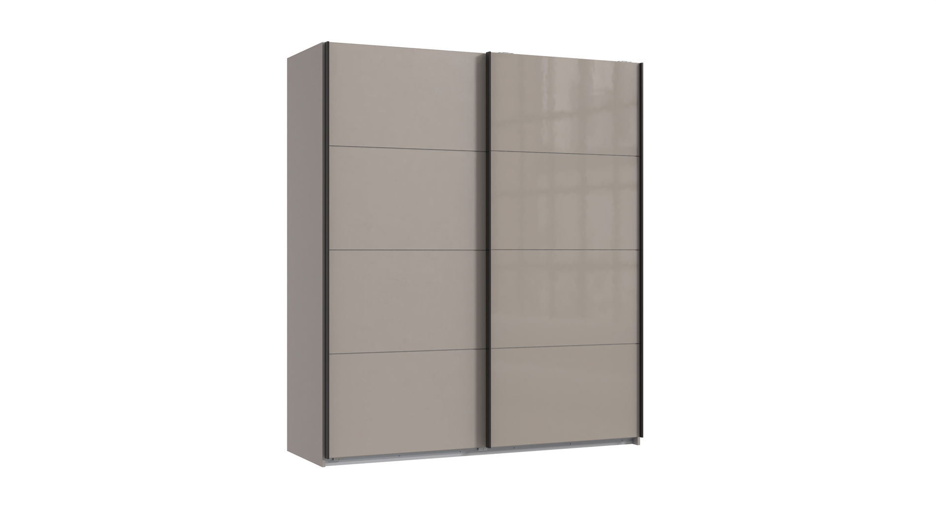 Wimex Tilburg Schwebetürenschrank 180 cm Saharagrau/Grafit