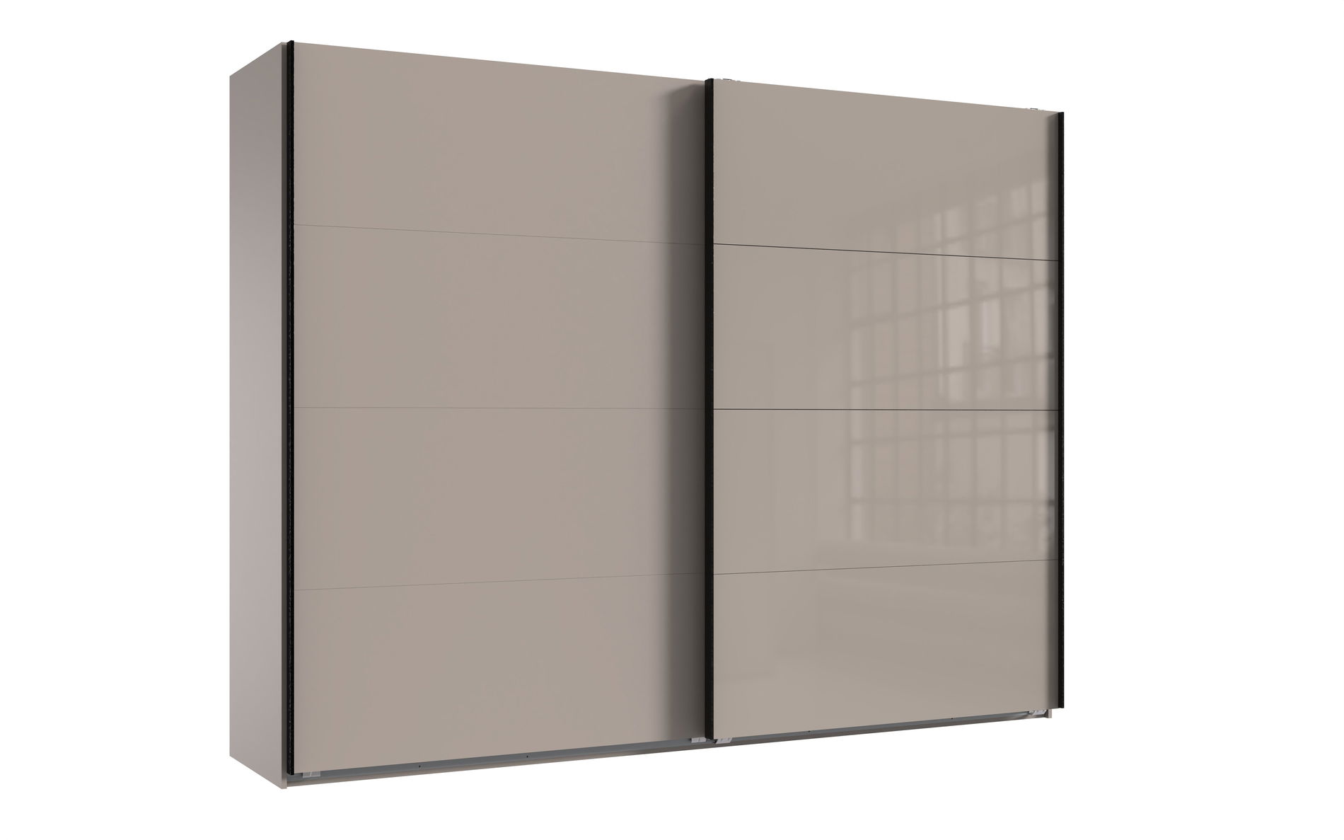 Wimex Tilburg Schwebetürenschrank 270 cm Saharagrau/Grafit