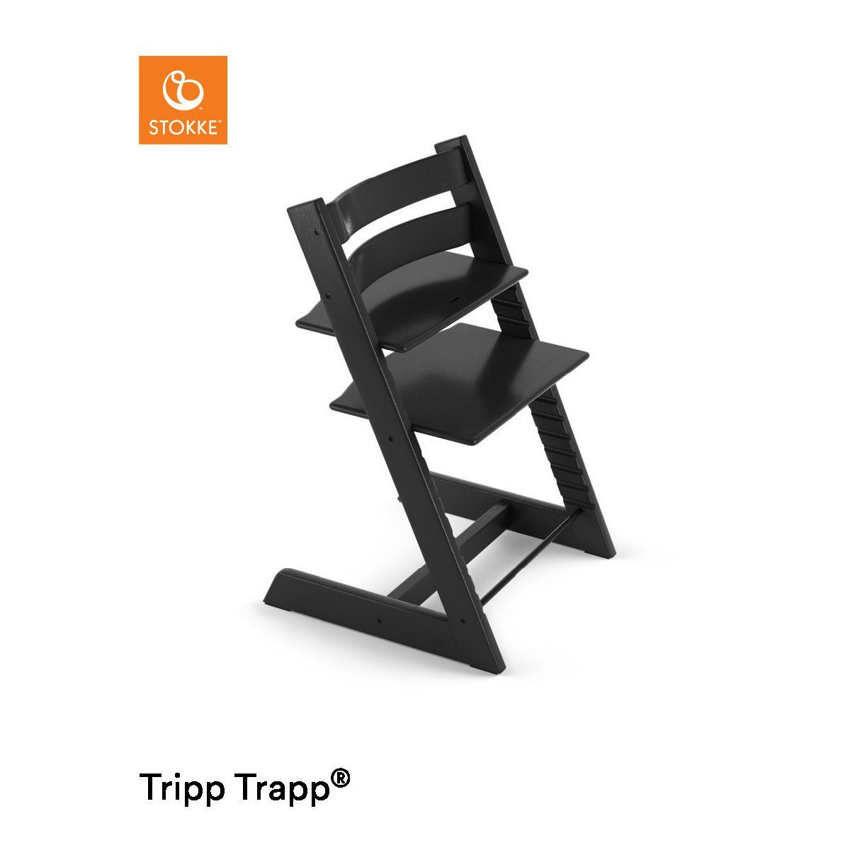 Stokke® Tripp Trapp® Hochstuhl Oak Black neuestes Modell | Aktionspreis