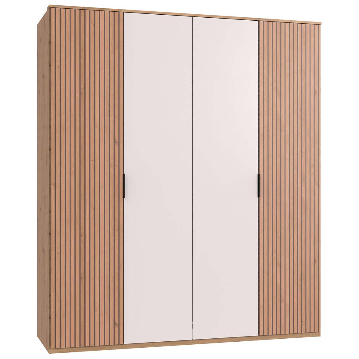 Wimex Tunis Kleiderschrank mit Kranz 180 cm Artisan-Eiche Dekor/Weiß