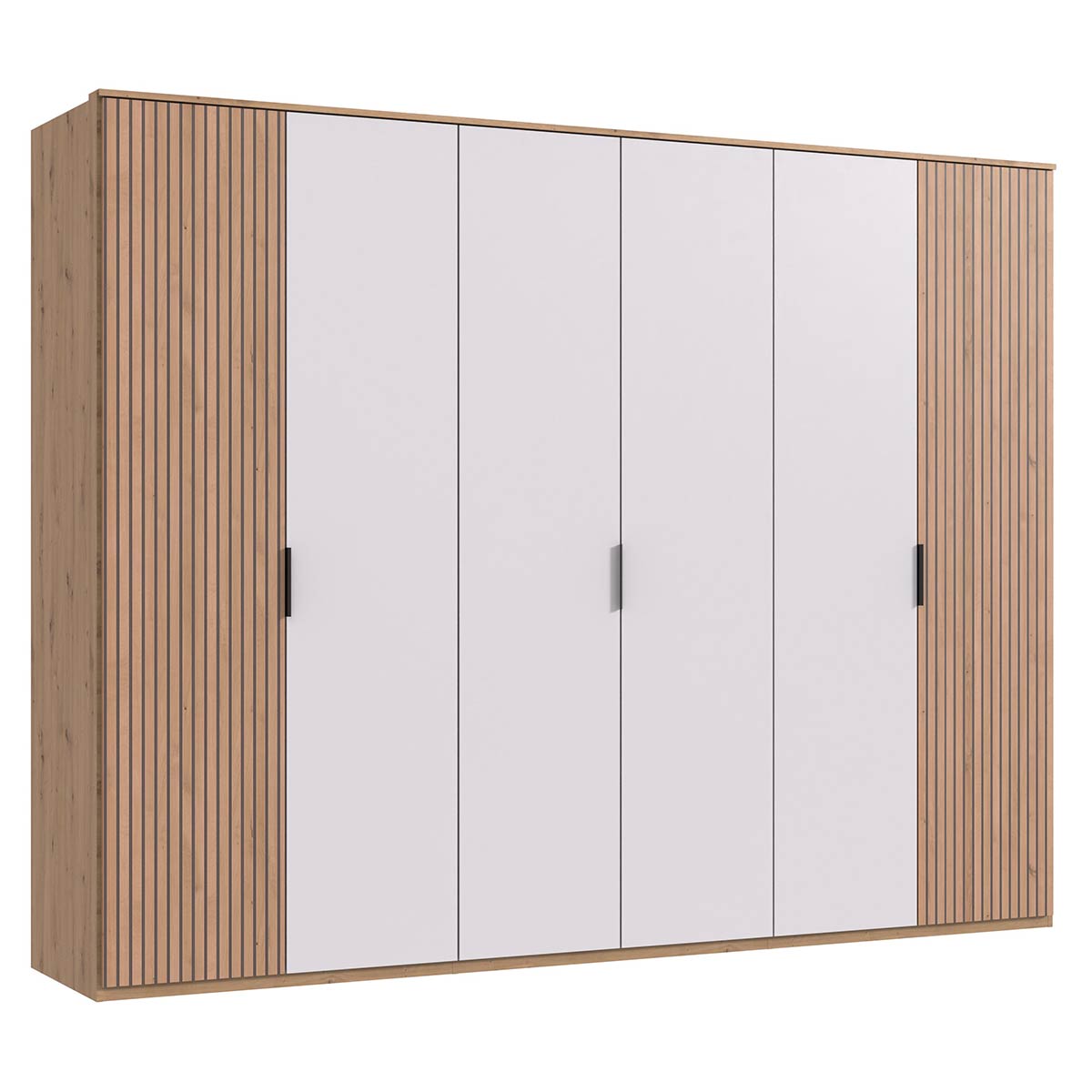 Wimex Tunis Kleiderschrank mit Kranz 270 cm Artisan-Eiche Dekor/Weiß