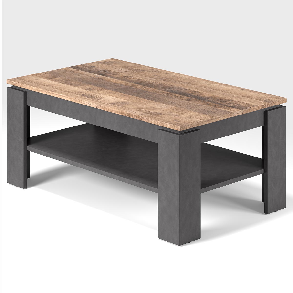 trendteam Universal Couchtisch dunkelgrau 110x47 cm