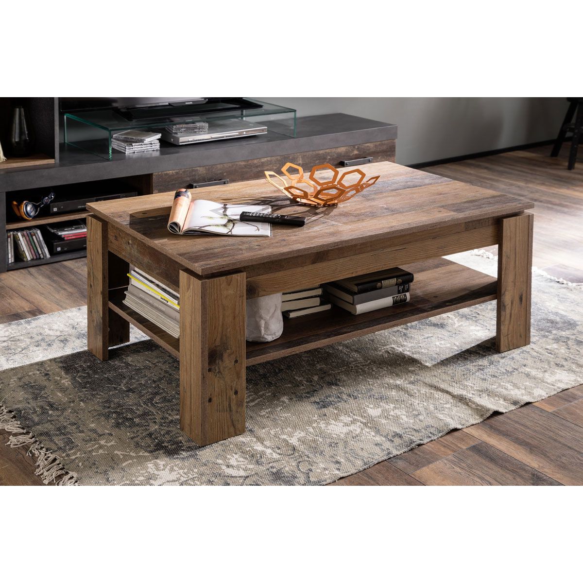 trendteam Indy Couchtisch Old Wood