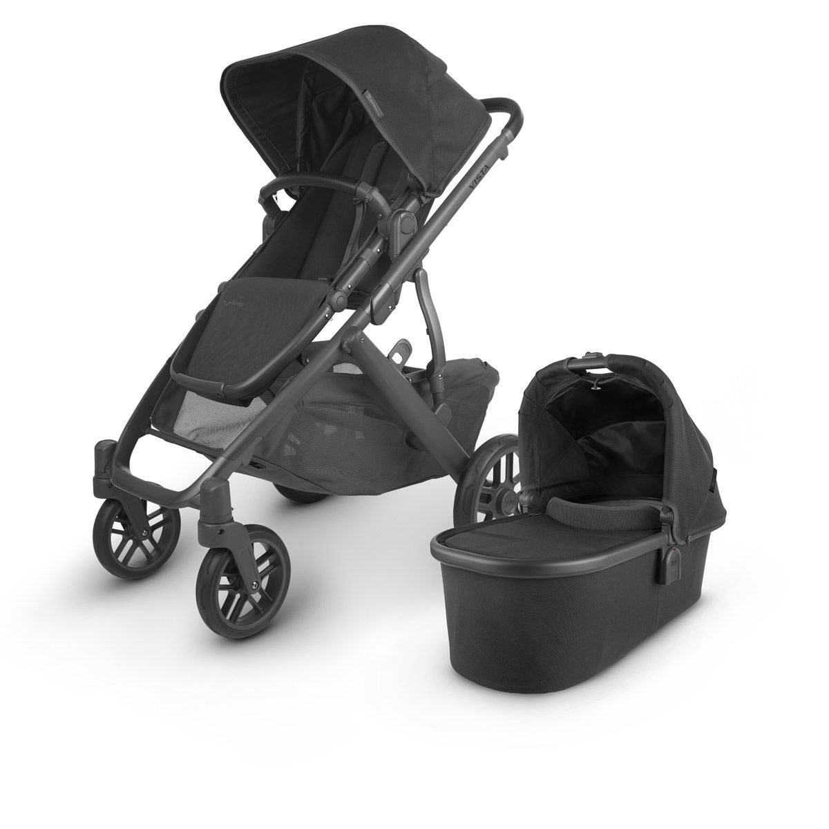UPPAbaby Vista V2 Kinderwagen Jake charcoal | mit Babywanne