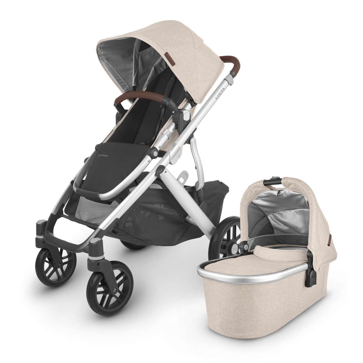 UPPAbaby Vista V2 Kinderwagen Declan oat melange mit Babywanne