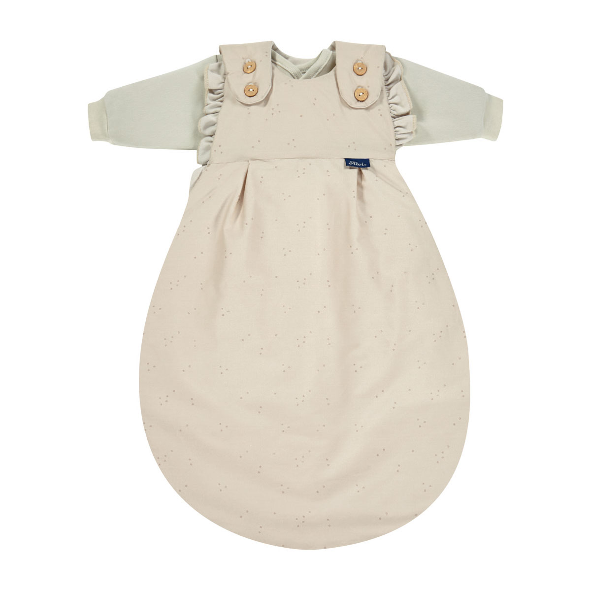 Alvi Baby Mäxchen Volant Bio-Baumwolle 3-tlg. Schlafsack - Größe wählen
