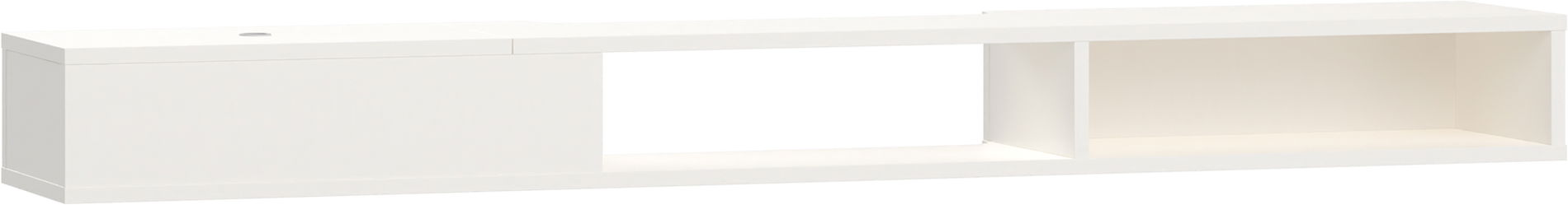 Vox RELI - Aufsatzschrank für Schreibtisch 160cm / Alabasterweiß