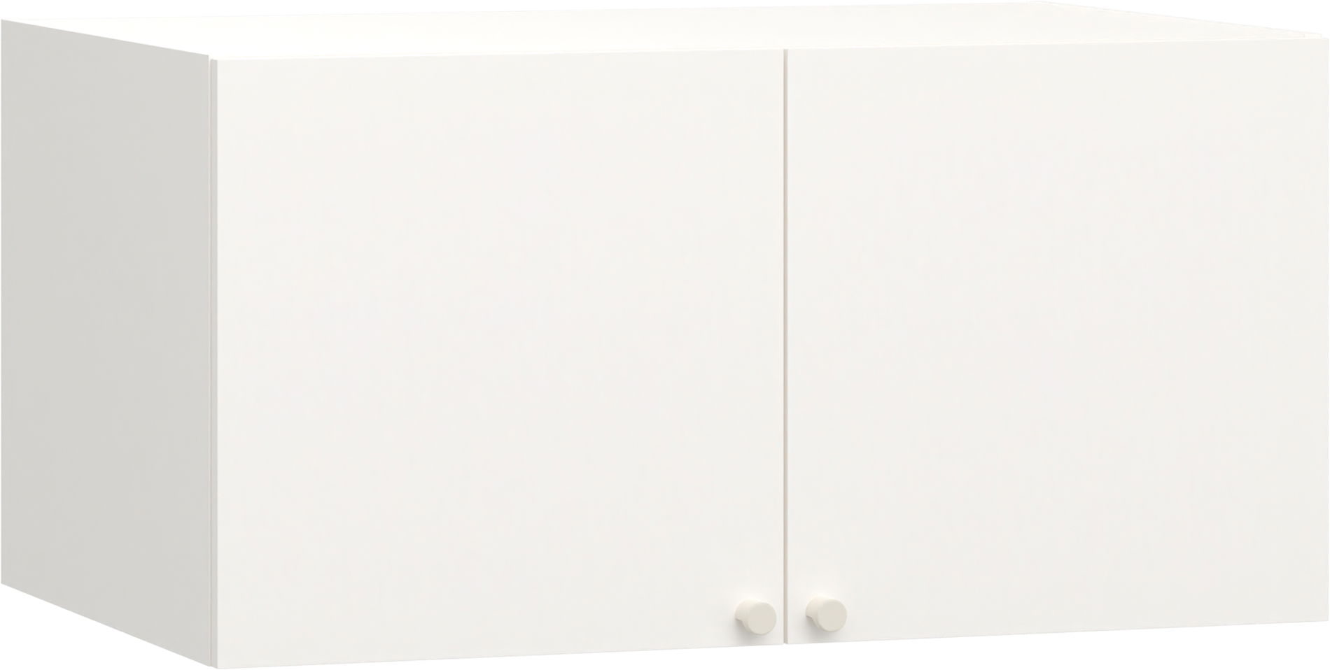Vox RELI - Aufsatzschrank für 2-türigen Kleiderschrank mit Griff - Alabasterweiß