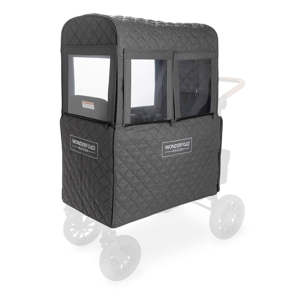 WonderFold Winterabdeckung für W2 2.0 Bollerwagen - Grau