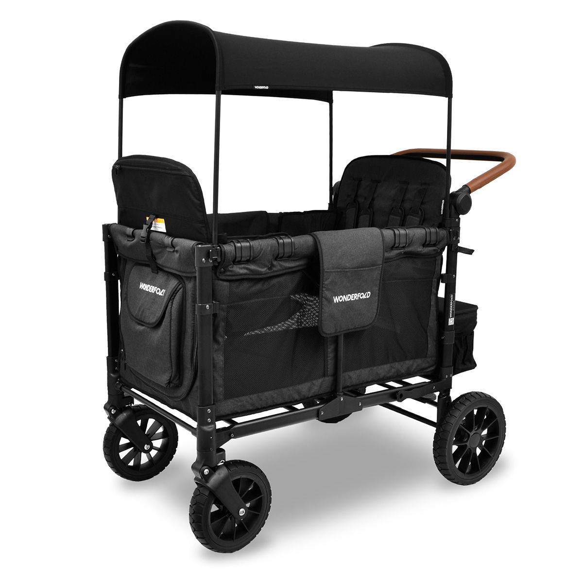 WonderFold W4 Luxe Bollerwagen - Volcano Black