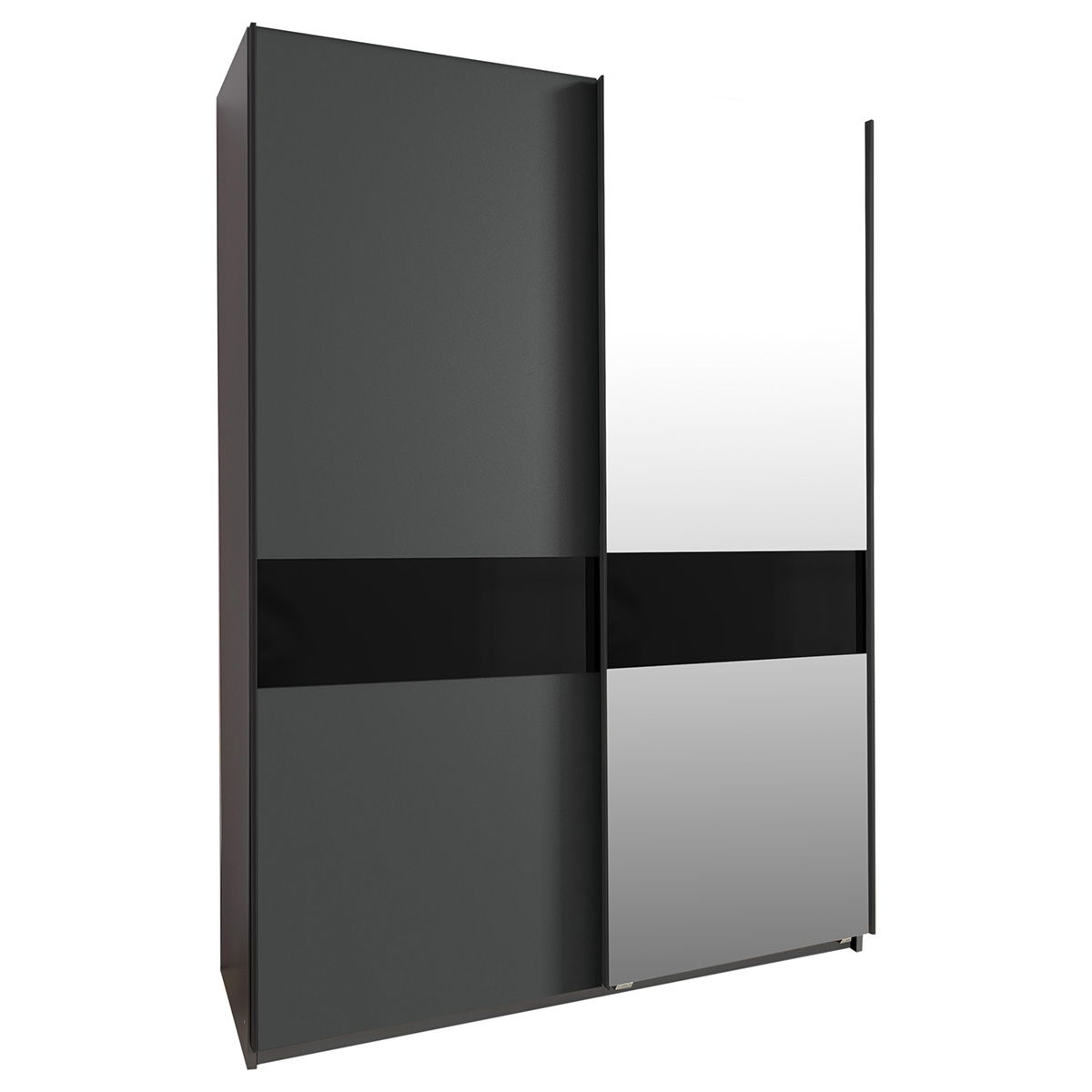 Wimex Weimar Schwebetürenschrank 1 Spiegel 135 cm Graphit