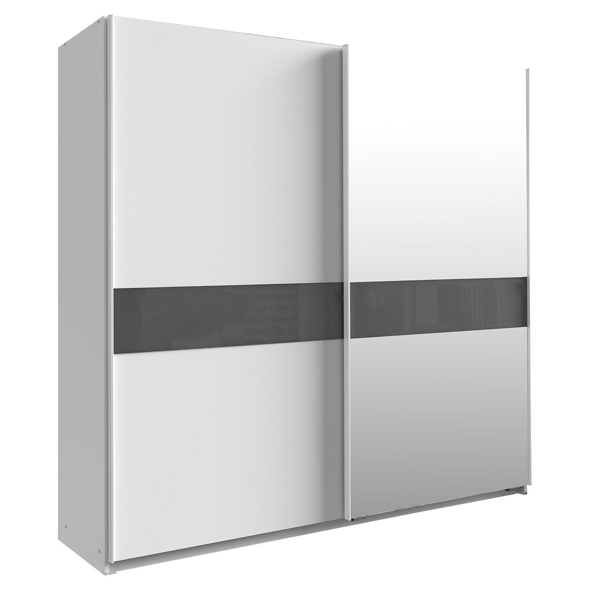 Wimex Weimar Schwebetürenschrank 1 Spiegel 179 cm Weiß