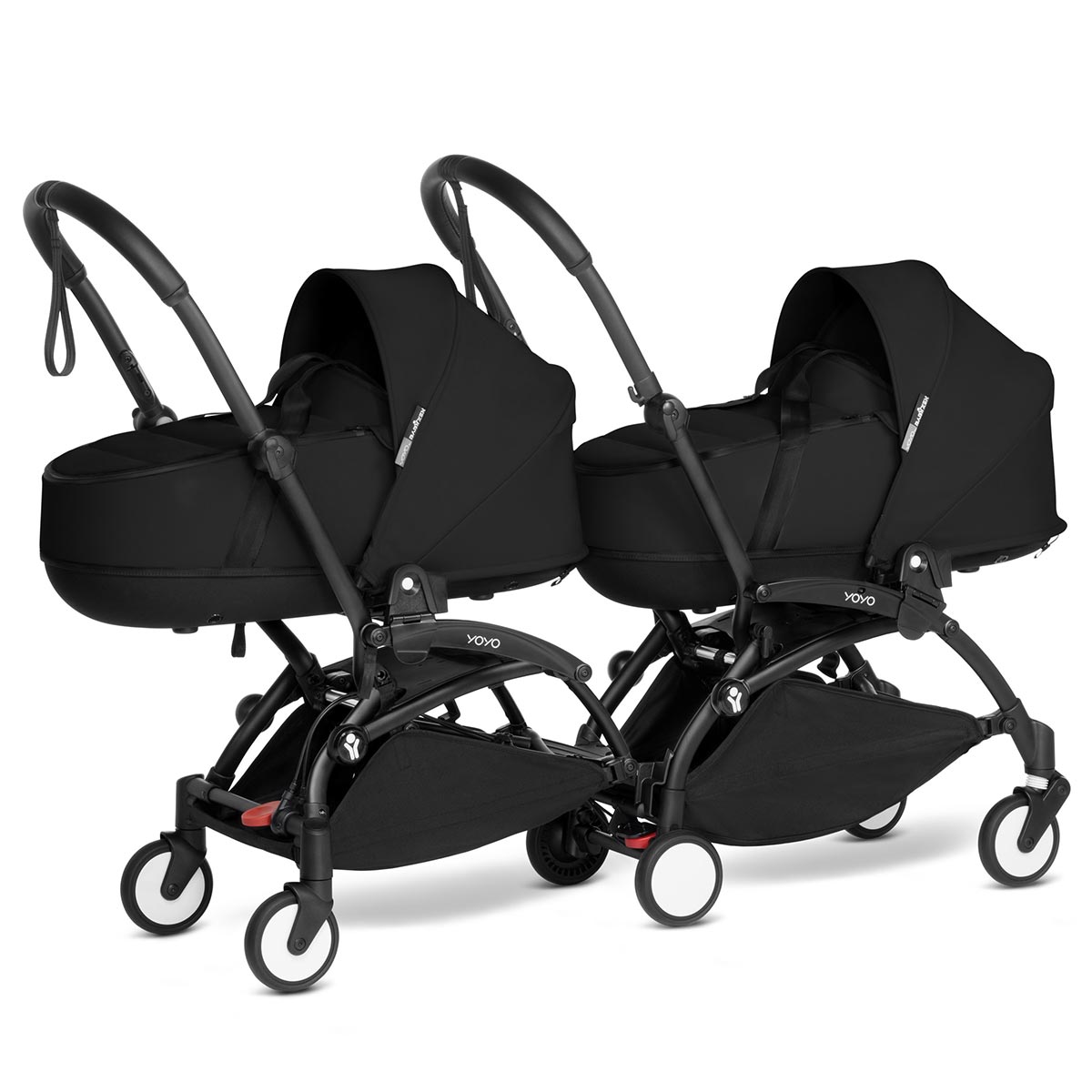 BABYZEN YOYO Zwillingskinderwagen Black Gestell Black