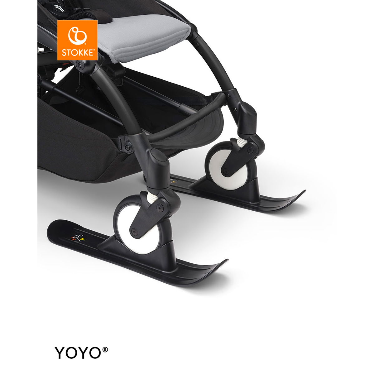 Stokke® YOYO Vorderräder Ski - Schwarz