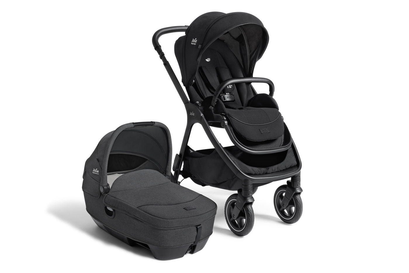 Joie Signature Kombi-Kinderwagen Finiti Eclipse inkl. Calmi R129 Ebony
