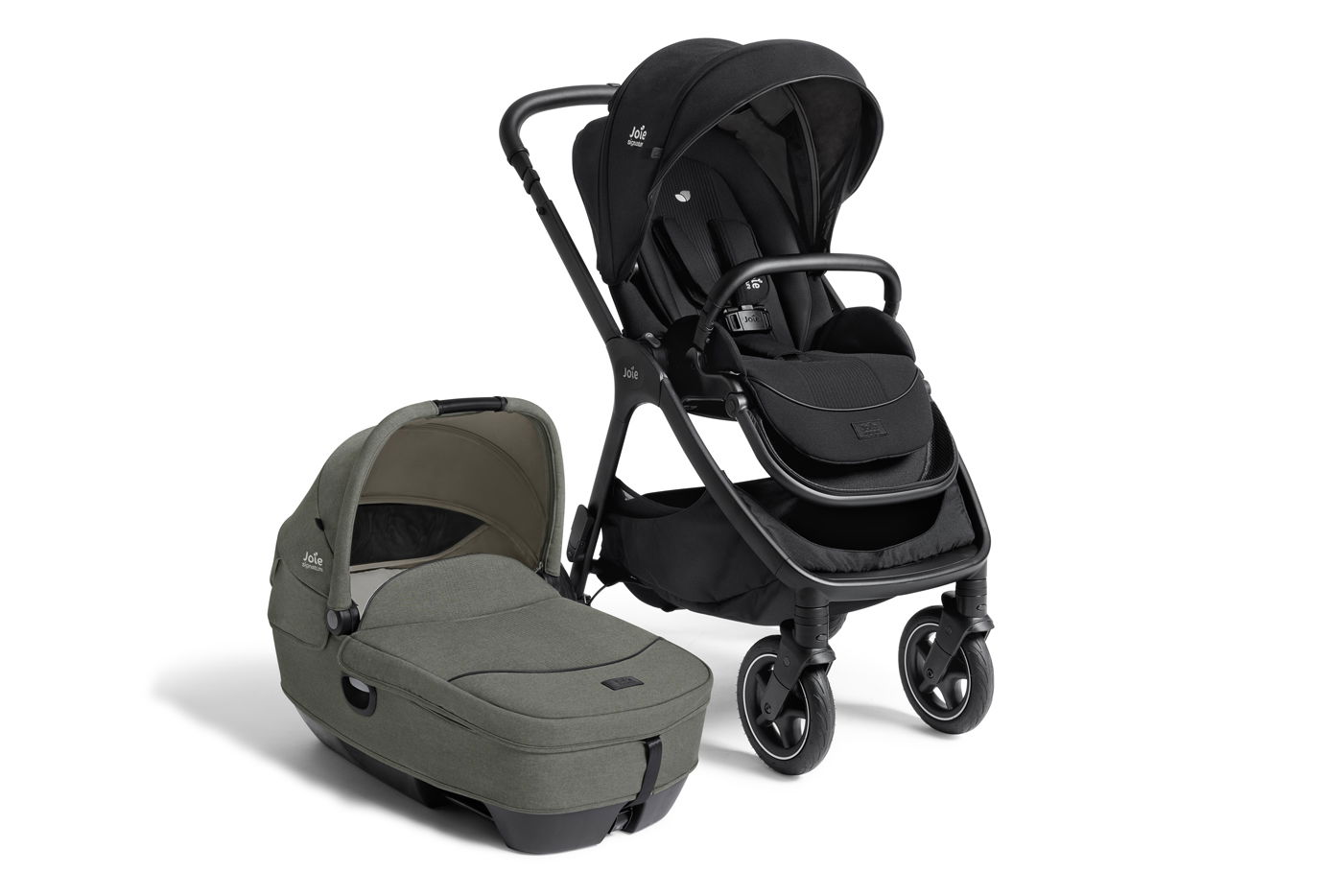 Joie Signature Kombi-Kinderwagen Finiti Eclipse inkl. Calmi R129 Evergreen