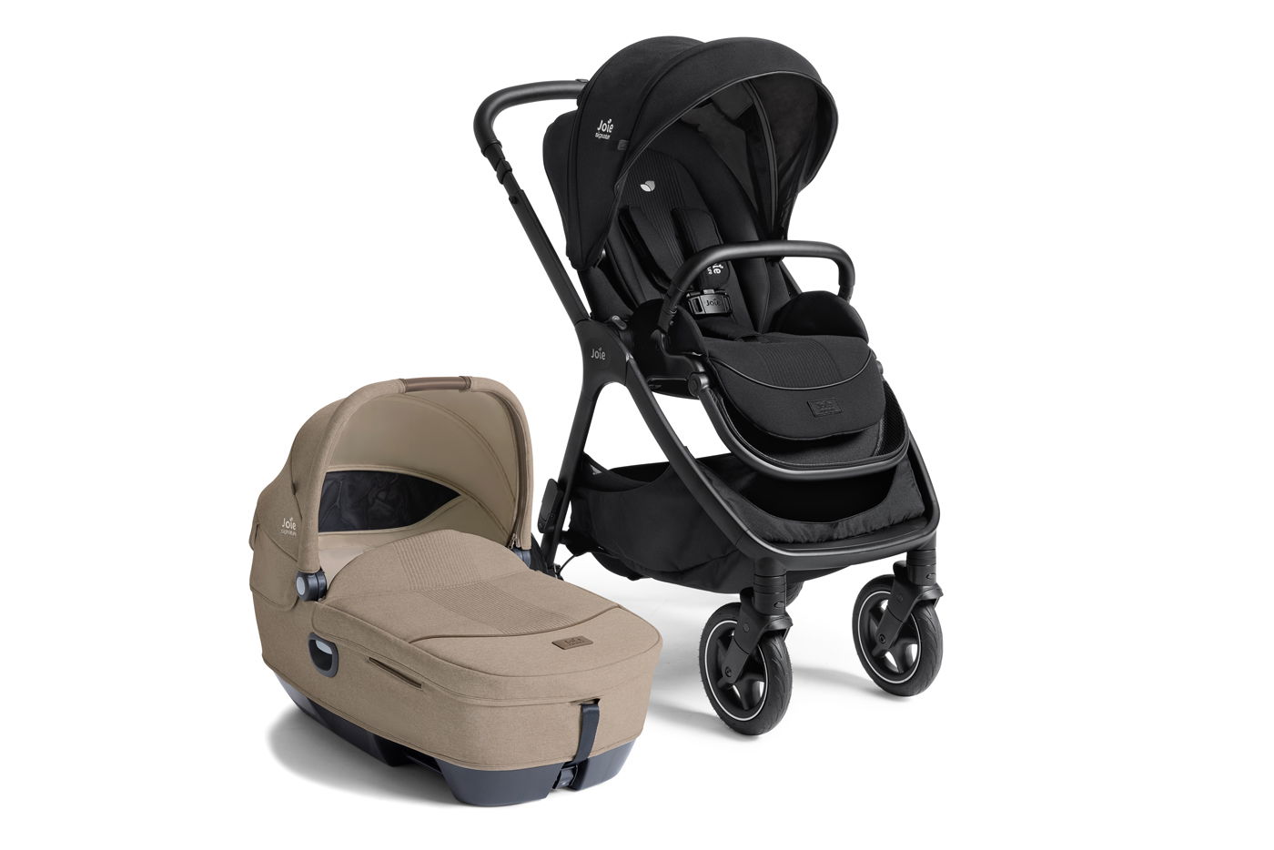 Joie Signature Kombi-Kinderwagen Finiti Eclipse inkl. Calmi R129 Sandstone