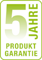 5 Jahre Produktgarantie