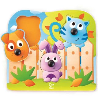 Hape Knopfpuzzle Haustiere