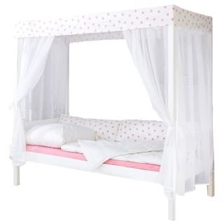 Ticaa Himmelbett Stern Weiß-Rosa