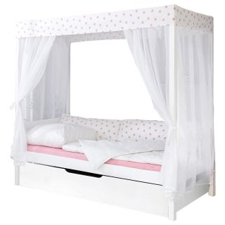 Ticaa Himmelbett Stern Weiß-Rosa